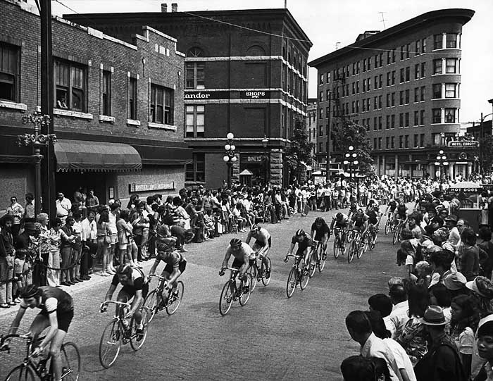 Gastown Grand Prix bicycles race 1975