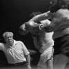 April 9th, 1979 -- "So You Wanna Fight" competition at the PNE Gardens. Referee Dave Brown on the left