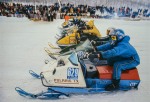 Snowmobile racing